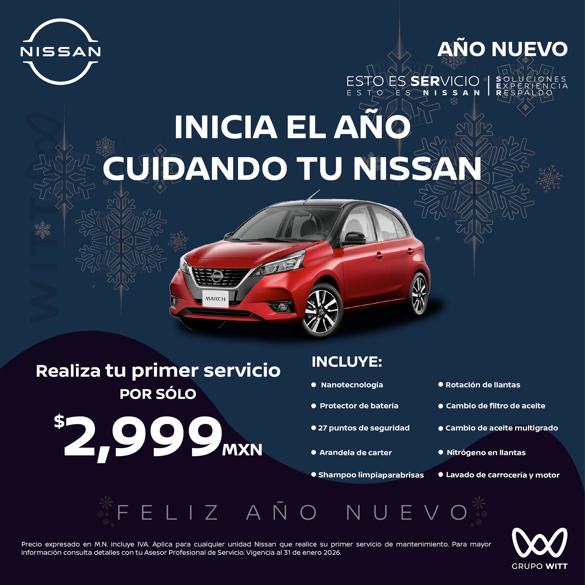 POR SÓLO $2,999 MXN