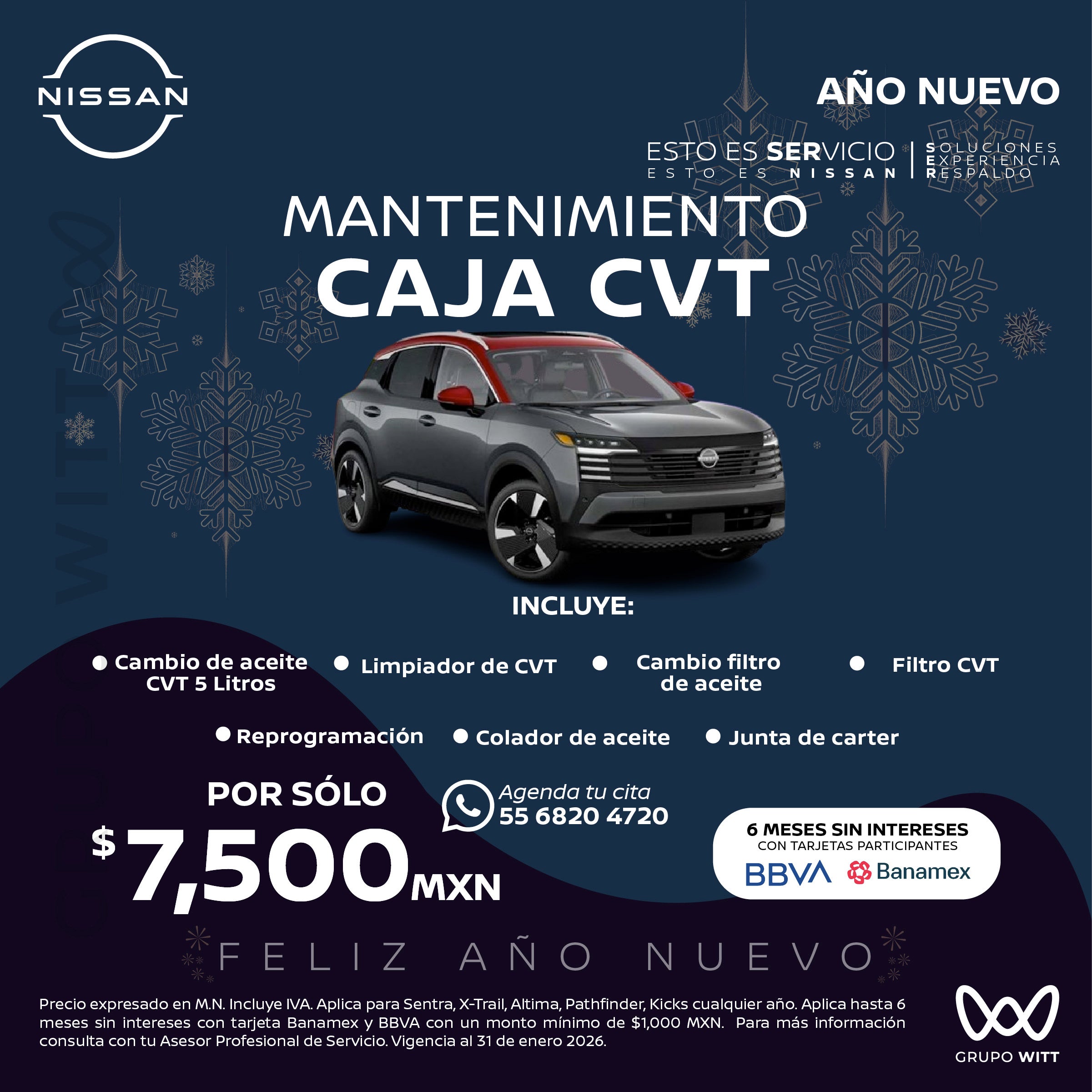 POR SÓLO $7,500 MXN