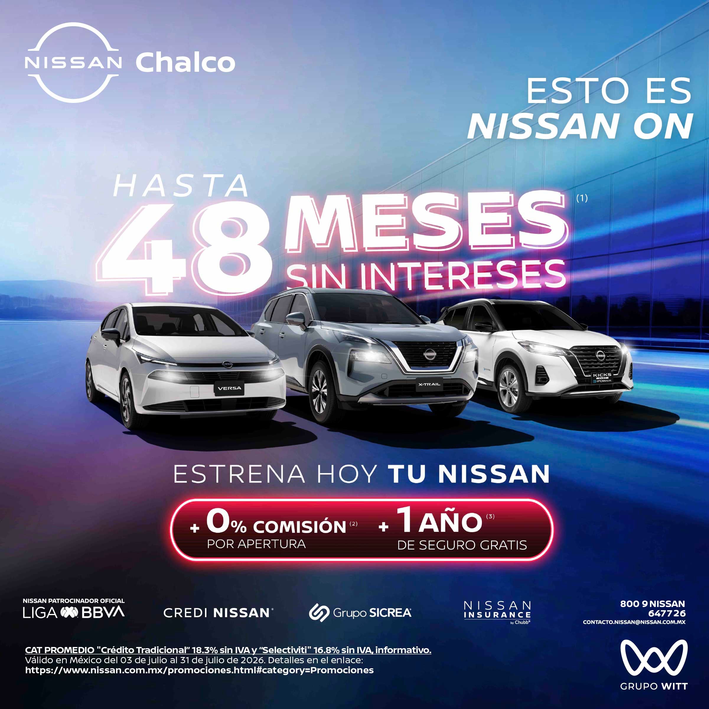 ESTRENA HOY TU NISSAN