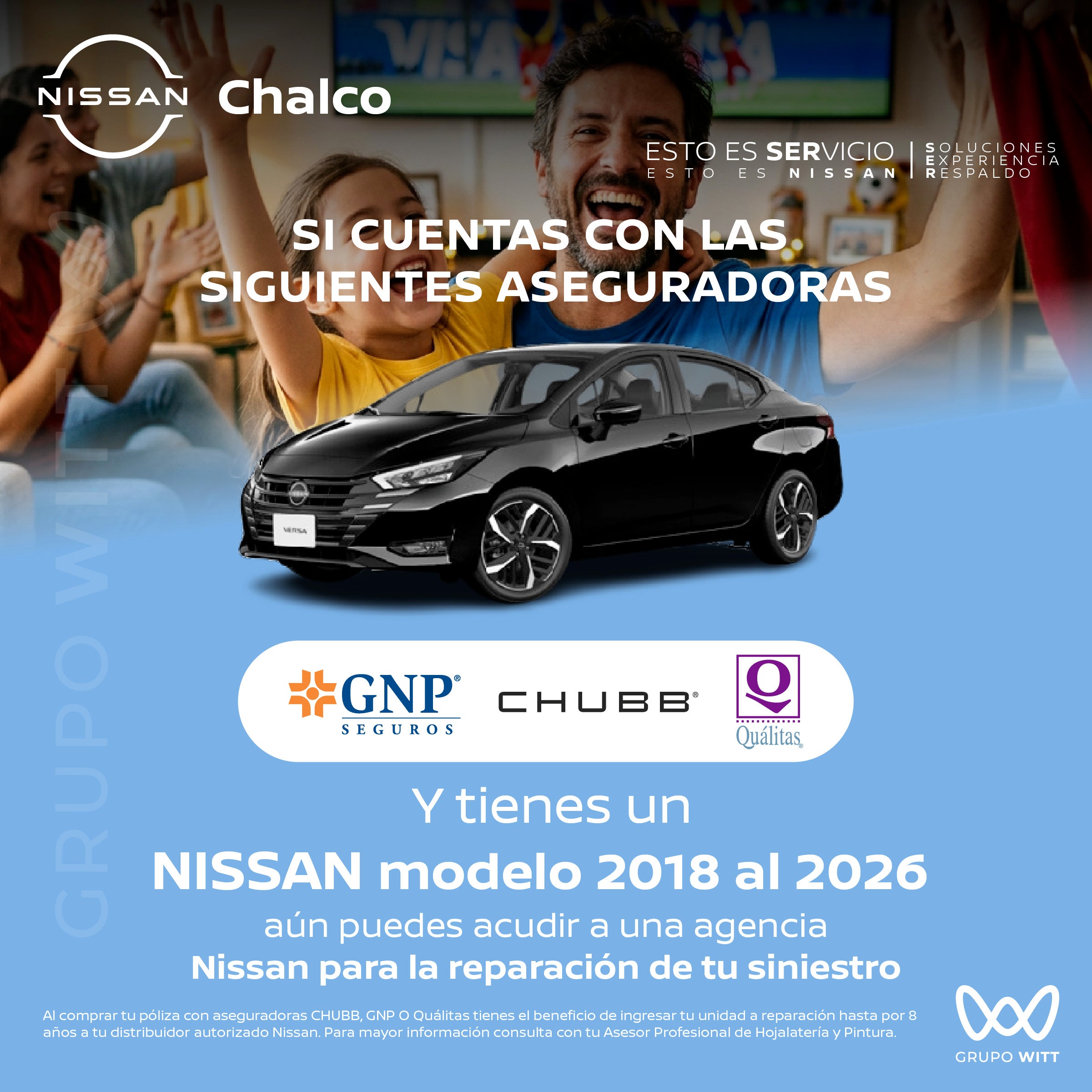 NISSAN modelo 2018 al 2026