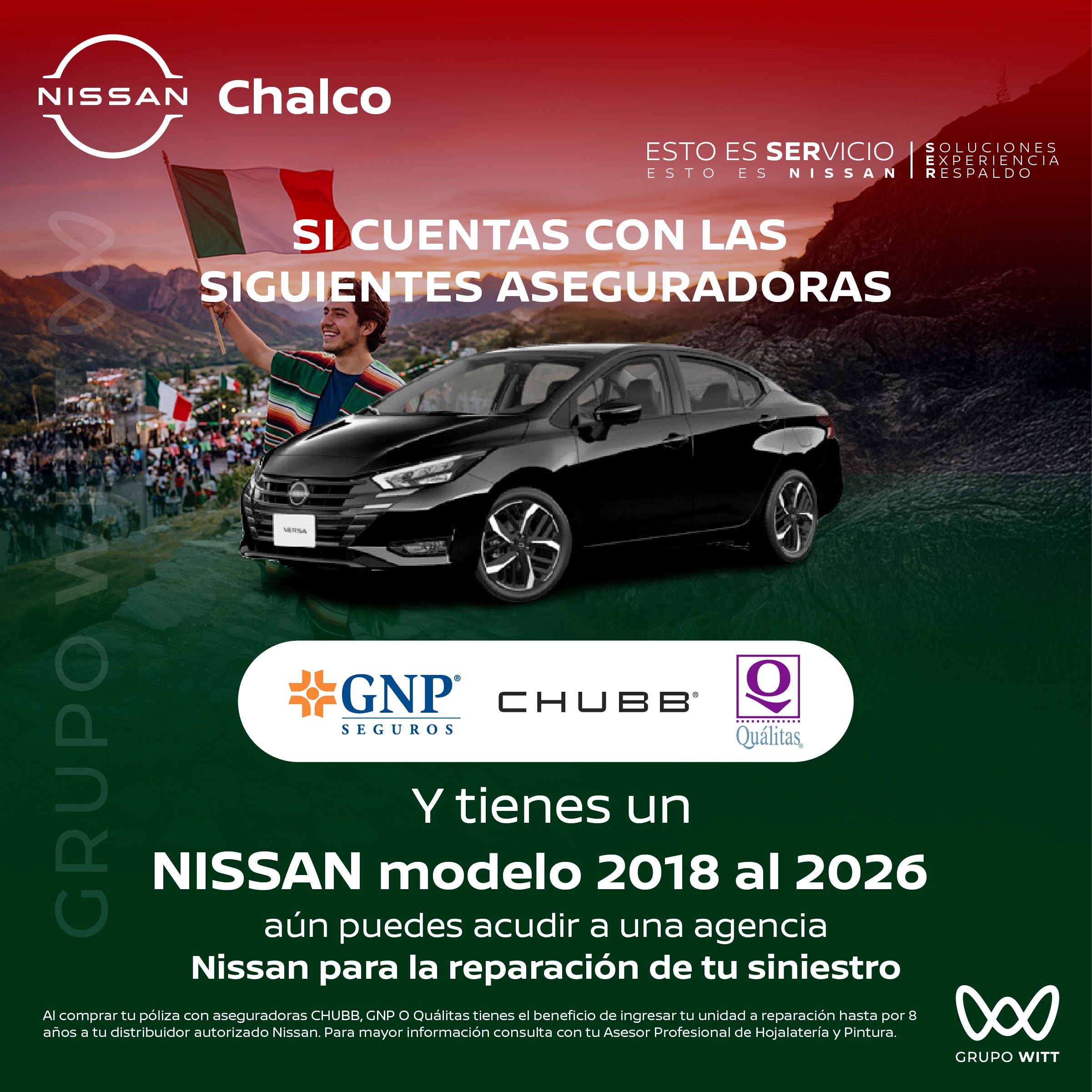 NISSAN modelo 2018 al 2026